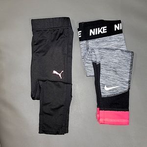 NIKE & PUMA LEGGINGS, 24mo/2T